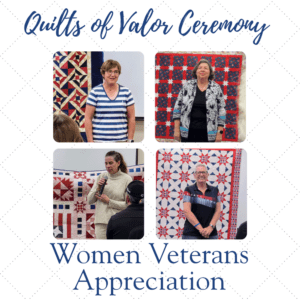 Quilts of Valor Ceremony June 12th at the OPQG Show